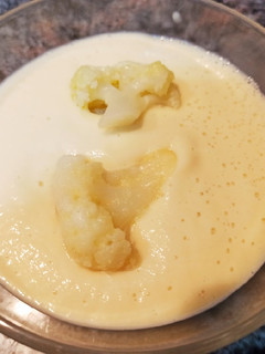 Una foto de Crema de coliflor Thermomix