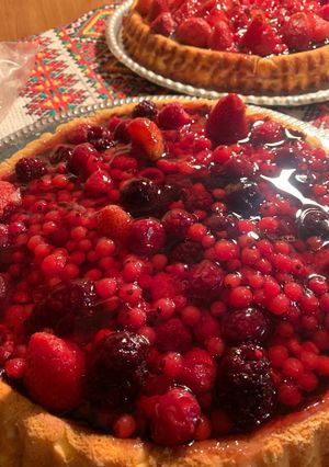 Gyümölcstorta recept fotója