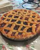 Crostata con frolla al limone e confettura di ciliegie