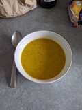 Squash, broccoli and cheddar soup