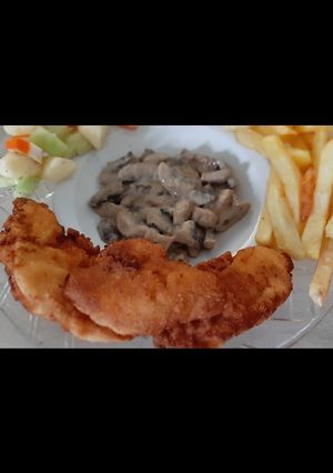 صورة لوصفة دجاج مقلي مقرمش بتتبيلة بسيطة 😋