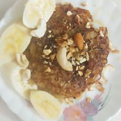 A picture of Banana pancakes with modak flavour.