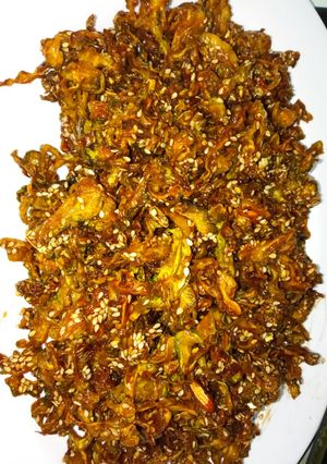 Hình của món Khổ qua khèo xì dầu (tương).