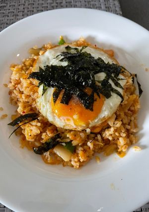 Foto resep Kimchi Fried Rice / Nasi Goreng Kimchi