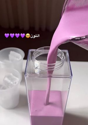 صورة لوصفة مشروب الصيف البنفسجي 💜