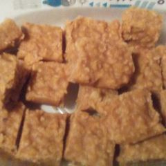A picture of Peanut Butter Oatmeal Candy.
