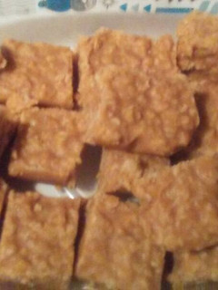 A picture of Peanut Butter Oatmeal Candy.