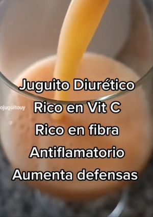 Una foto de Batido de Durazno y Ananá con jengibre
