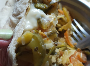 Una foto de Sándwich Vegetariano con Zapallito