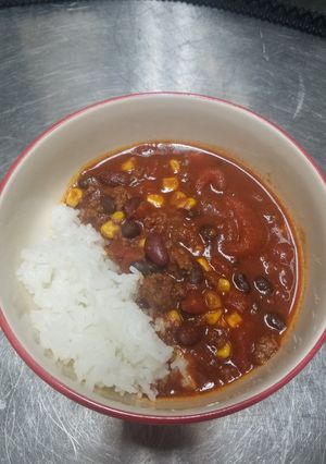 A picture of Chili soup.