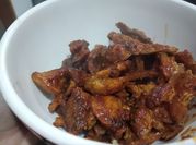 Una foto de carne para tacos de cerdo