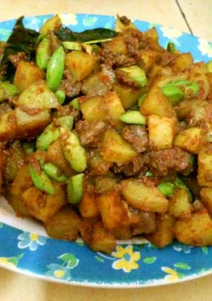 Foto resep Sambal goreng kentang ati pete