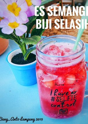 Foto resep Es Semangka Biji Selasih