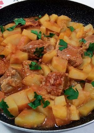 Foto di Bocconcini di carne con le patate