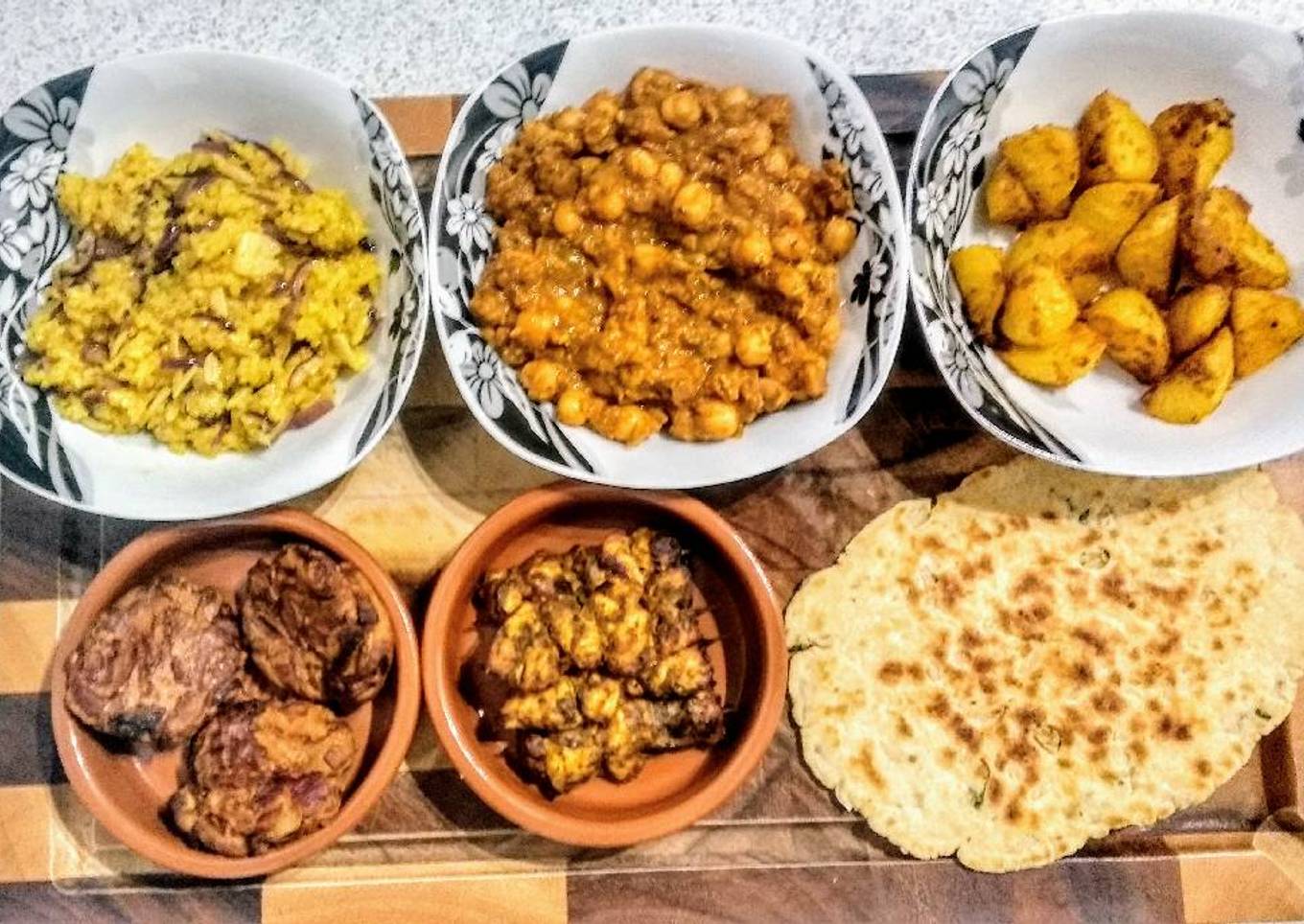 Oven Baked Red Onion Bhaji