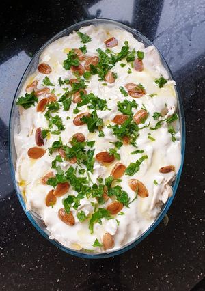 صورة لوصفة فتة دجاج