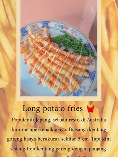 Foto resep Long Potato Fries🍟a.k.a Kentang Goreng Panjang 🤪
