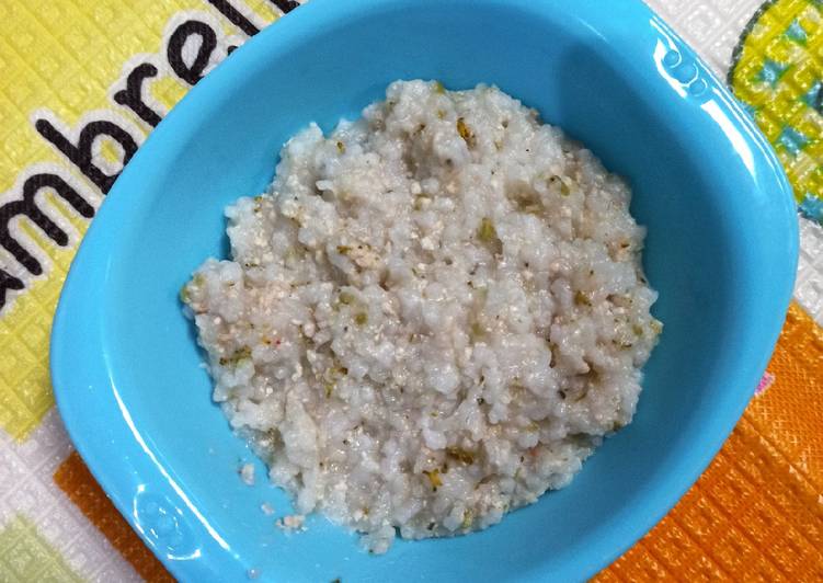 Langkah mengolah Bubur Santan Udang (MPASI 7m) yang Lezat