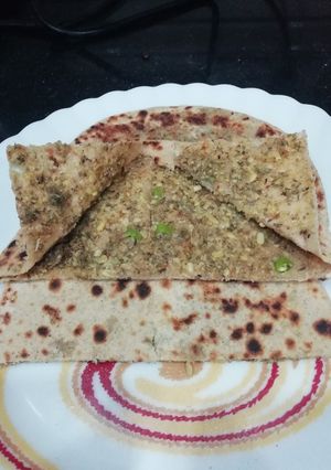 A picture of Sprouted Moong Paratha.