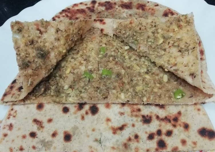 Simple Way to Prepare Any-night-of-the-week Sprouted Moong Paratha