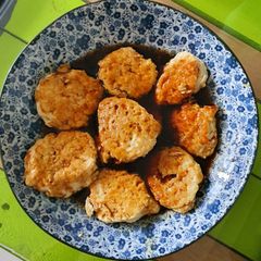 A picture of Minced meat tofu patty.