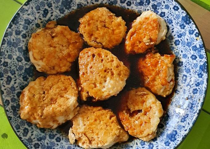 Simple Way to Make Super Quick Homemade Minced meat tofu patty