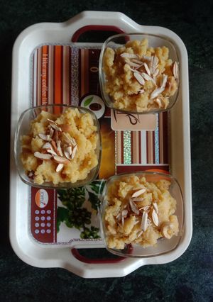A picture of Moong Dal Halwa.