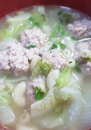 รูปของ มักกะโรนีข้องอหมูสับ