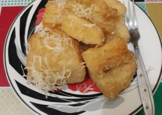 Resep Singkong goreng keju yang Bikin Ngiler