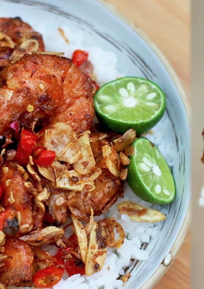 Foto resep Udang Bawang Goreng Sambal Embe