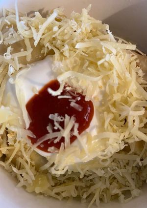 Una foto de Papas con queso