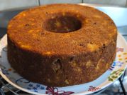 Una foto de budin facil de peras