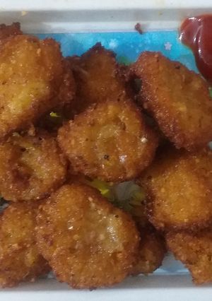 A picture of Farali vada(sago flour).