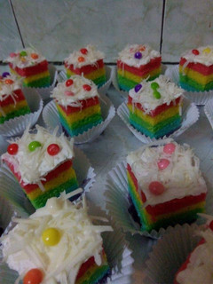 Foto resep Rainbow cake kukus