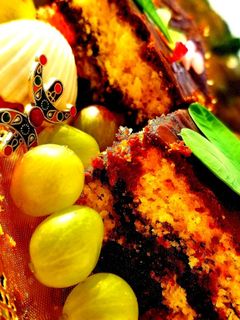 صورة لوصفة كيك محشى كريمه الشكلاطه بثلاث نكهات 🐼🌺👍