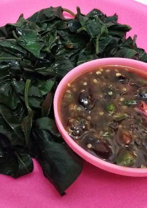 Foto resep Daun Ubi Rujak Asem