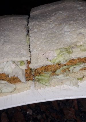 Una foto de Sándwich de miga sin harinas