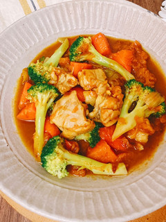 南瓜雞肉咖哩 的食譜成品照片