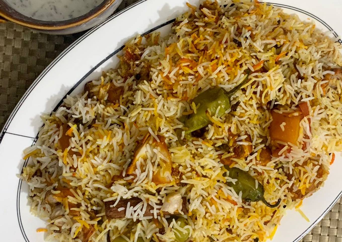 Chicken malai biryani