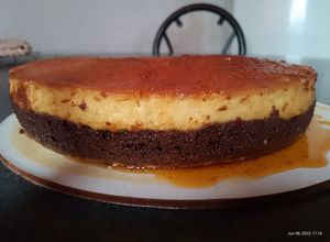 Una foto de Chocoflan
