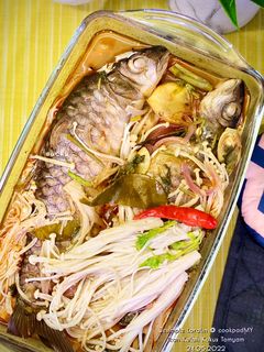 Gambar Ikan Kelah Kukus Tomyam