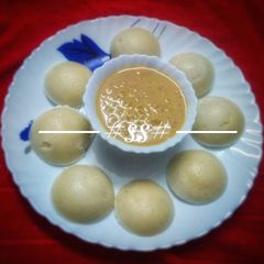 Steamed Pitha in microwave oven A picture of Steamed Pitha in microwave oven.