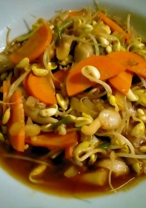 Foto resep Tumis jamur tiram wortel toge