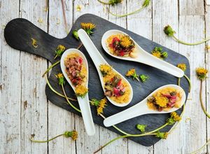 Foto di Aperitivo con capperi di tarassaco