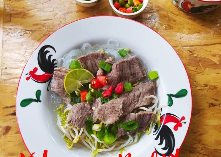 Resep Vietnamese Beef Pho Jadi, mengenyangkan