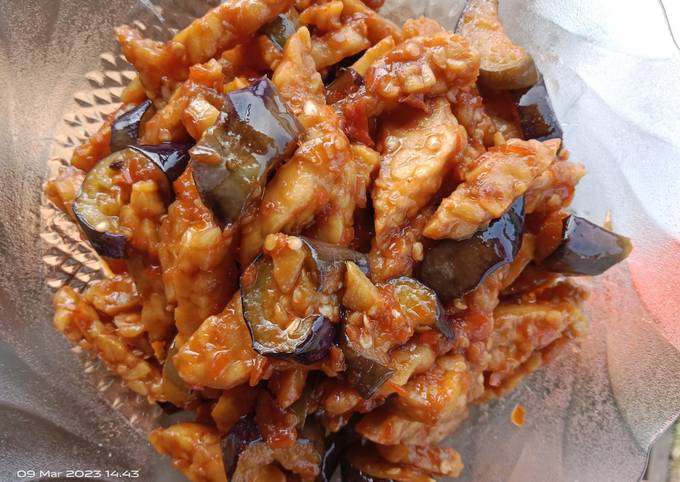 Tempe terong balado simpel 😋🤤