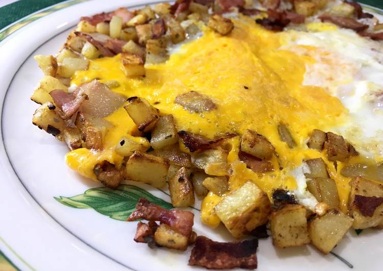 Bagaimana Menyiapkan Egg Bacon Potato ala JTT Lezat