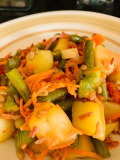 Una foto de Ensalada rápida de aprovechamiento