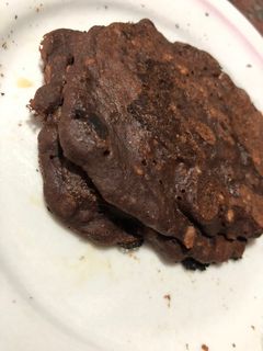 Una foto de Hot cakes de cacao y banana fit y veganos 🌱🤎