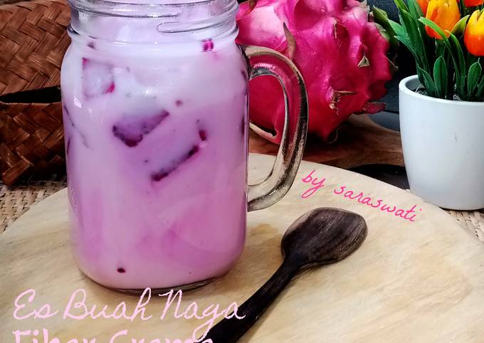 Resep Es Buah Naga Fiber Creme Oleh Dewi Saraswati Cookpad 4744